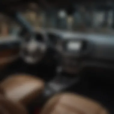 Interior view of the Jeep Cherokee highlighting its modern dashboard and technology