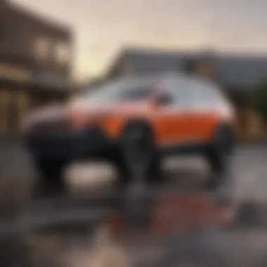 Sleek exterior view of the Jeep Cherokee showcasing its modern design