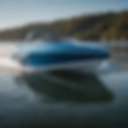 Sleek design of a bluewater ski boat showcasing its streamlined hull