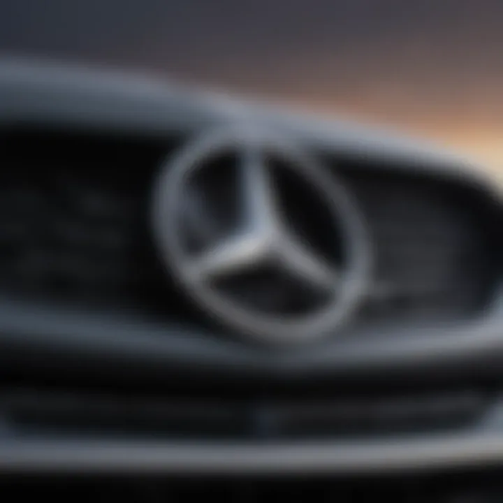 Customer satisfaction ratings displayed with Mercedes-Benz emblem