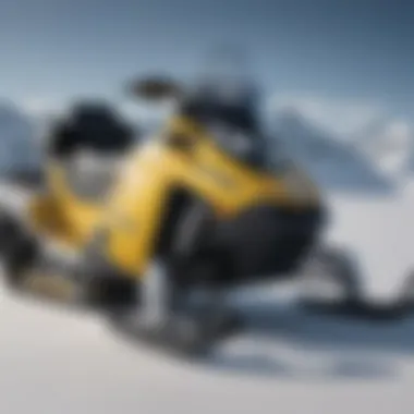 Detailed view of a Polaris Skidoo showcasing its advanced engineering