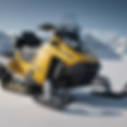 Detailed view of a Polaris Skidoo showcasing its advanced engineering