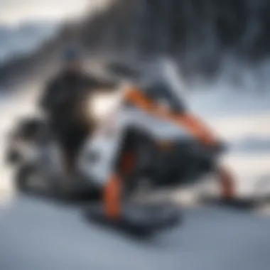 Illustration of innovative technology features in Polaris Skidoos