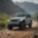 Front view of the 2018 Wrangler Sport JK showcasing its rugged design