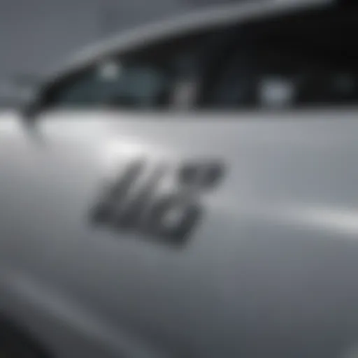 A close-up of a Vehicle Identification Number (VIN) on a car