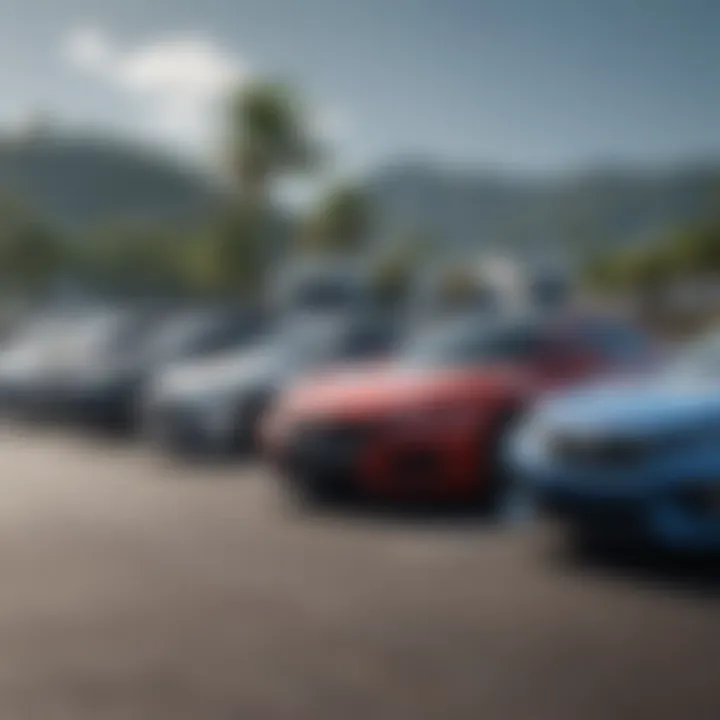 Diverse vehicle lineup at Delray Honda