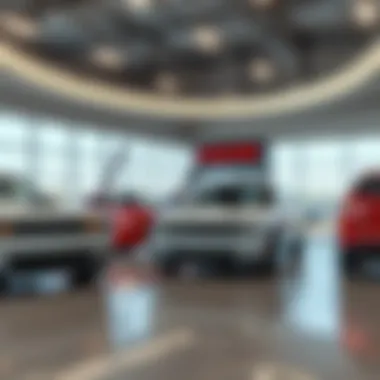 Showroom highlighting the latest Dodge models available