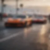 Corvette enthusiasts gathering at Daytona Beach