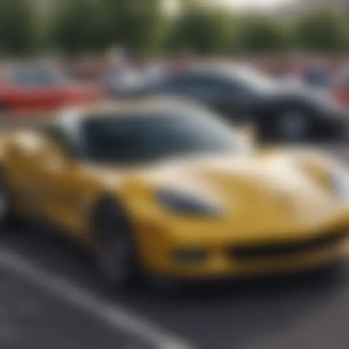 Corvette enthusiasts gathered at a local car show in Salt Lake City