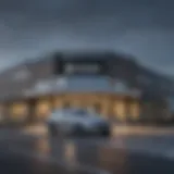 Exterior view of Moore Buick dealership showcasing its architectural design and signage