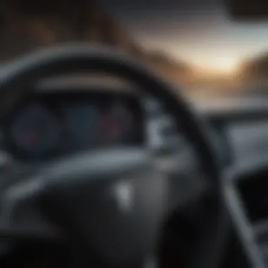 Dashboard of a Tesla S featuring advanced technology and interface