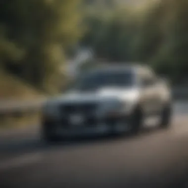 JDM Car in Motion on a Winding Road A dynamic action shot of a JDM car speeding on a winding road