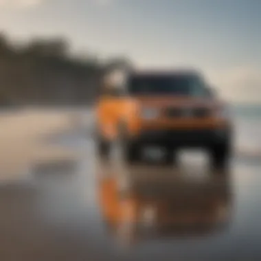 Honda Element navigating scenic Jacksonville coastline