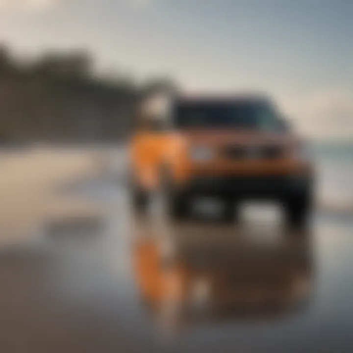 Honda Element navigating scenic Jacksonville coastline