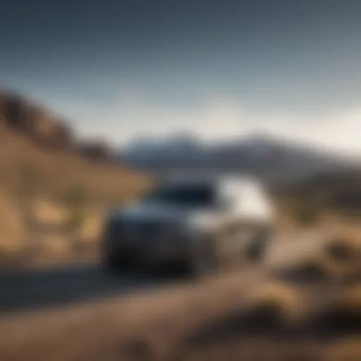 Exterior view of a Kia Telluride parked in a scenic Utah landscape