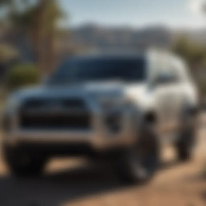 Stylish exterior of the 2022 Four Runner showcasing its bold lines and robust design