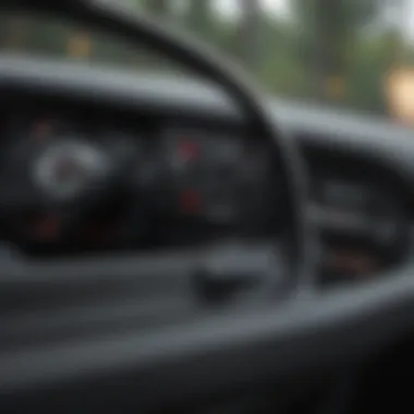 A close-up of the Jeep Cherokee's interior showcasing its features