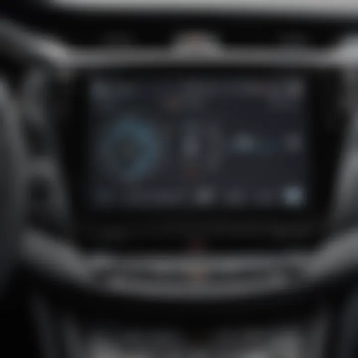 Close-up of the infotainment system in the Honda CR-V EX