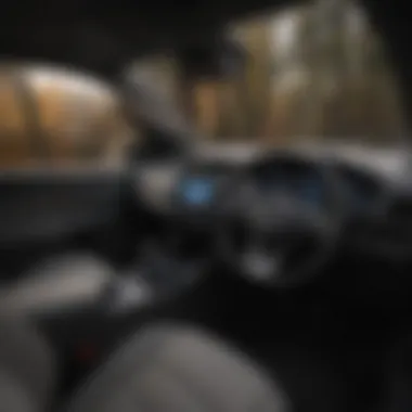 Interior of Nissan Rogue Hybrid highlighting advanced technology features