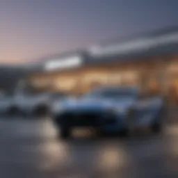 Exterior view of Renn Kirby dealership showcasing used cars