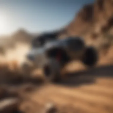 RZR Turbo S in action on a rugged off-road trail