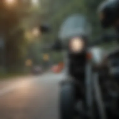 Noise levels experienced by motorcyclists