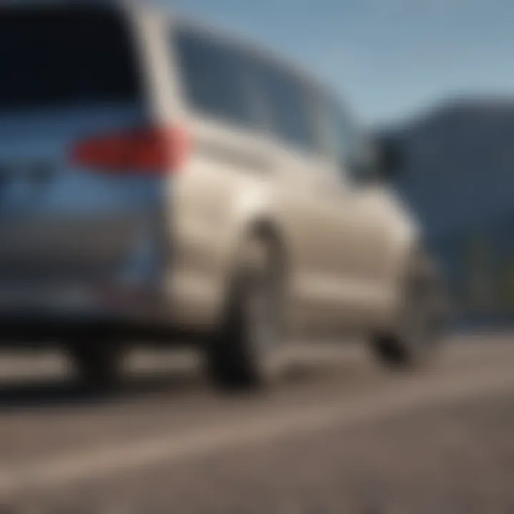 Close-up of advanced AWD technology in a minivan